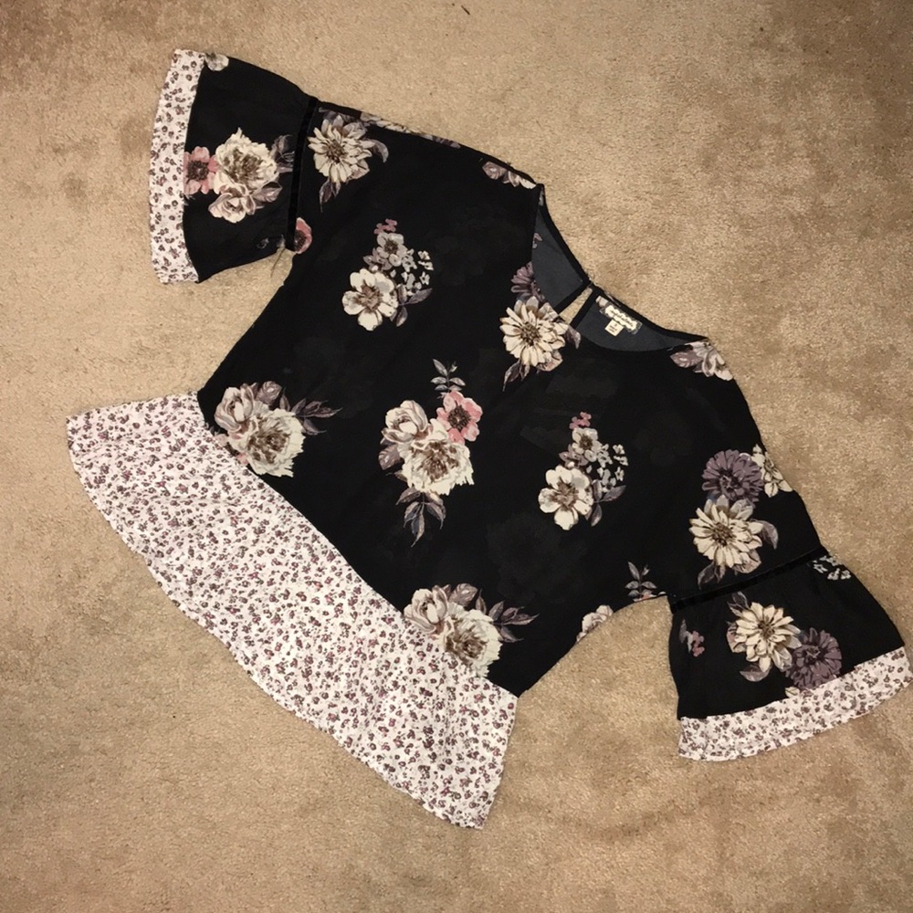 Floral Sheer Blouse